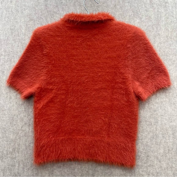Women's Mohair Short Sleeve Sweater L Juniors - Picture 2 of 4